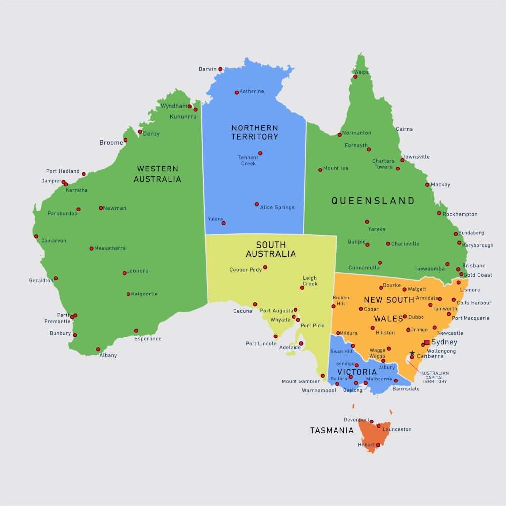 Map of Australia